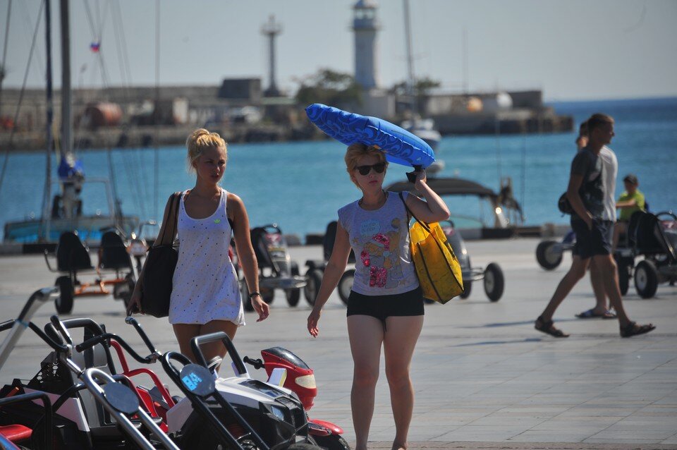    Ялта - популярный в России курорт. Евгения ГУСЕВА