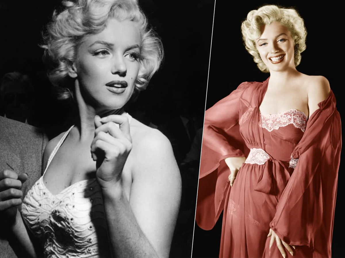  Звезда  Мэрилин Монро загорелась ярко , быстро  и феерично , и погасла  так  же  — актриса  умерла  на  37-м году жизни  в

1962-м.