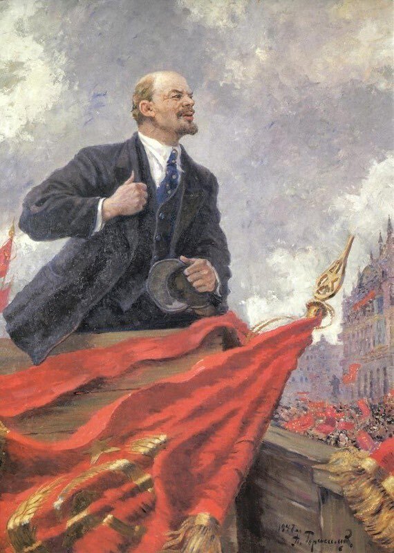 Картина Александра Герасимова "Ленин на трибуне"