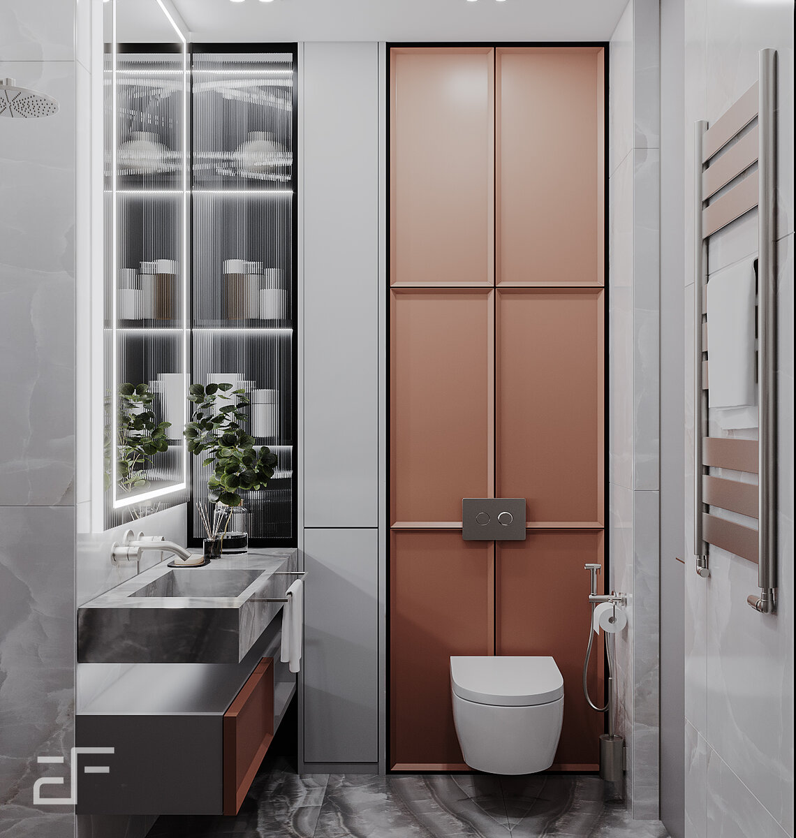 Интерьер ванной комнаты в современном стиле