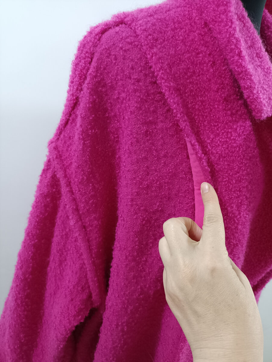 Вид с изнанки, внутренний край подборта