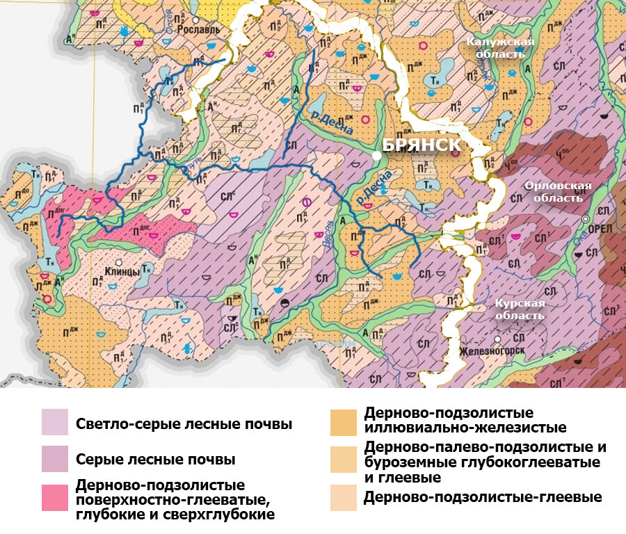 Карта плодородных земель московской области