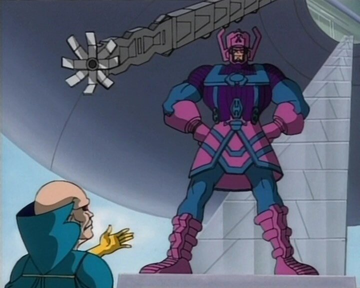 На фоне успешного сериала про Людей Икс, первый сезон «Фантастической четвёрки» выглядел весьма архаично. Не говоря уже о подобных графических недостатках как на этом кадре - художник явно не стал заморачиваться с проработкой перспективы.