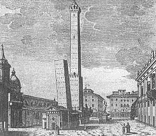Рисунок двух башен, 1767 г. (Источник изображения: ru.wikipedia.org)