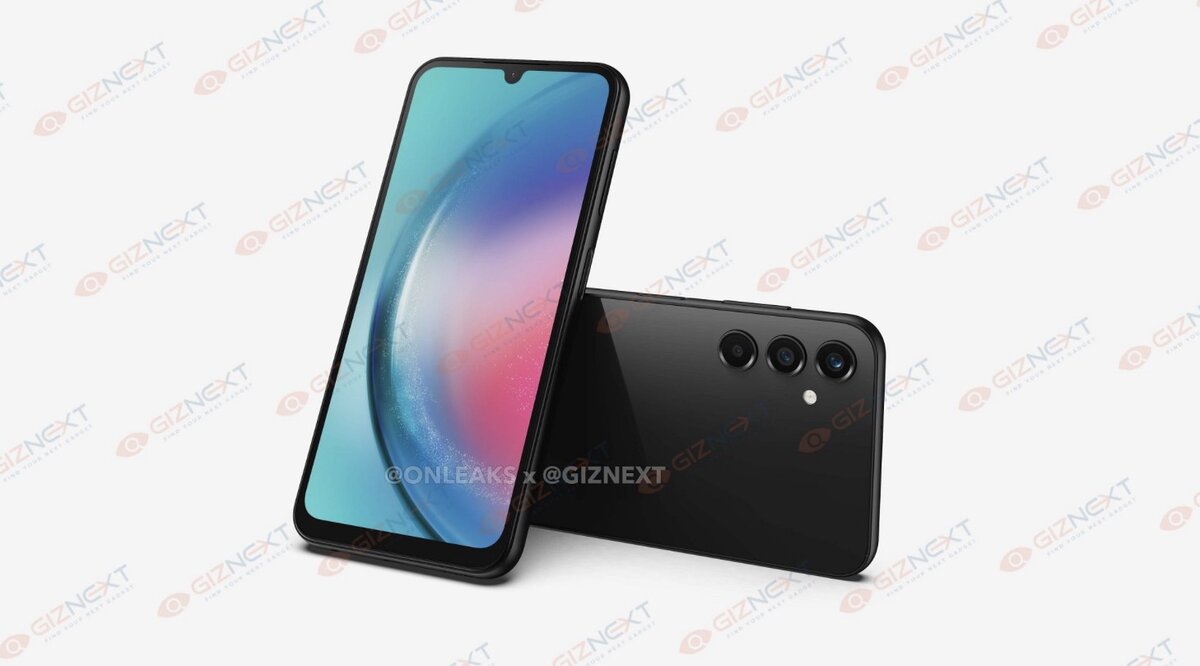 Рендер смартфона Samsung Galaxy A25 (фото: OnLeaks, GizNext)