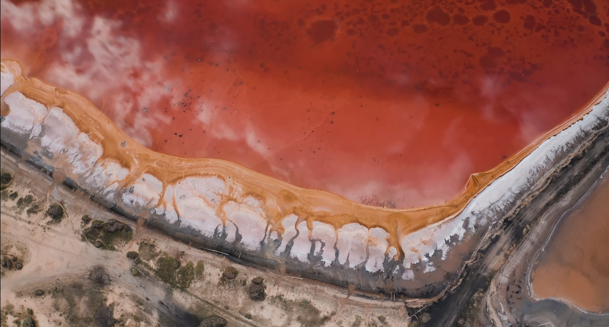 Озеро бурлинское - фото с высоты 