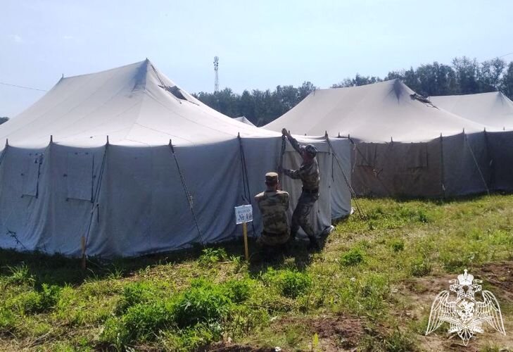 Палаточный городок на Поляне Таулу