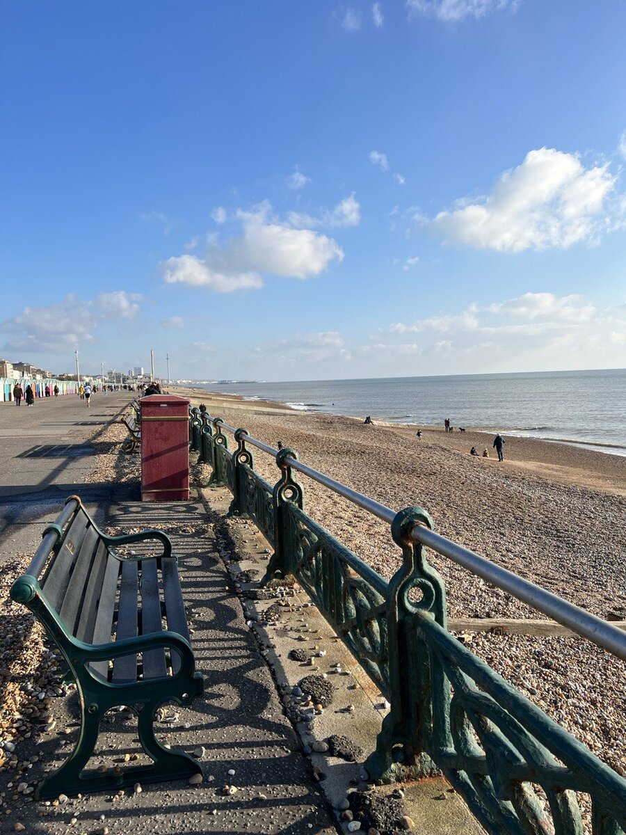Пляж в Брайтоне. Южная Англия