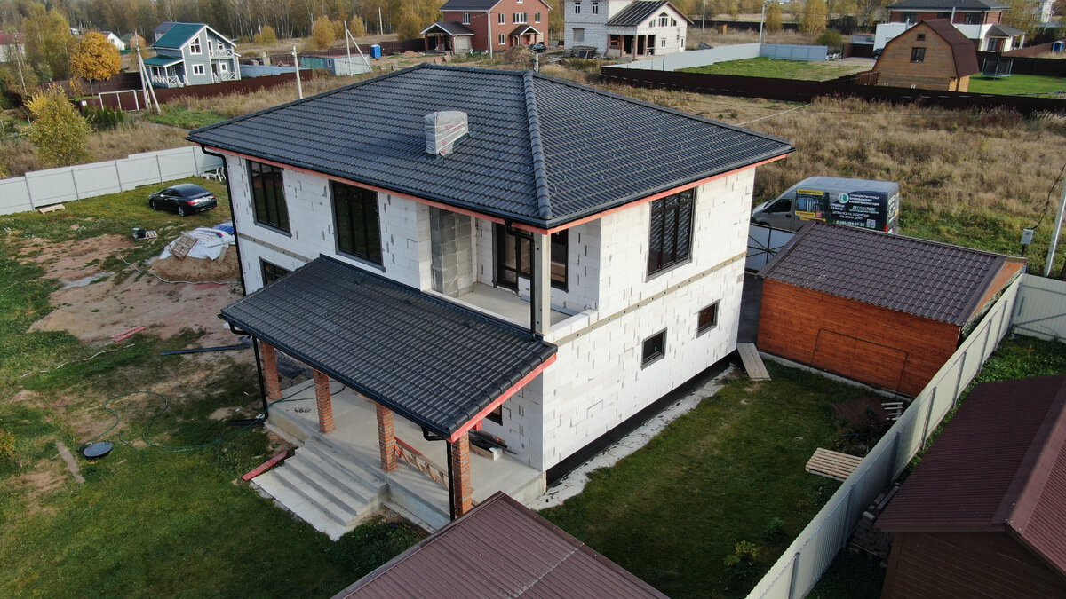 Дом, построенный нами по проекту 24-255, в Солнечногорском районе, в 2020 году