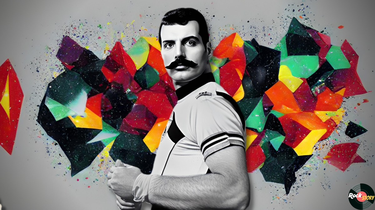 На фотографии: Фредди Меркьюри нарисованный ИИ