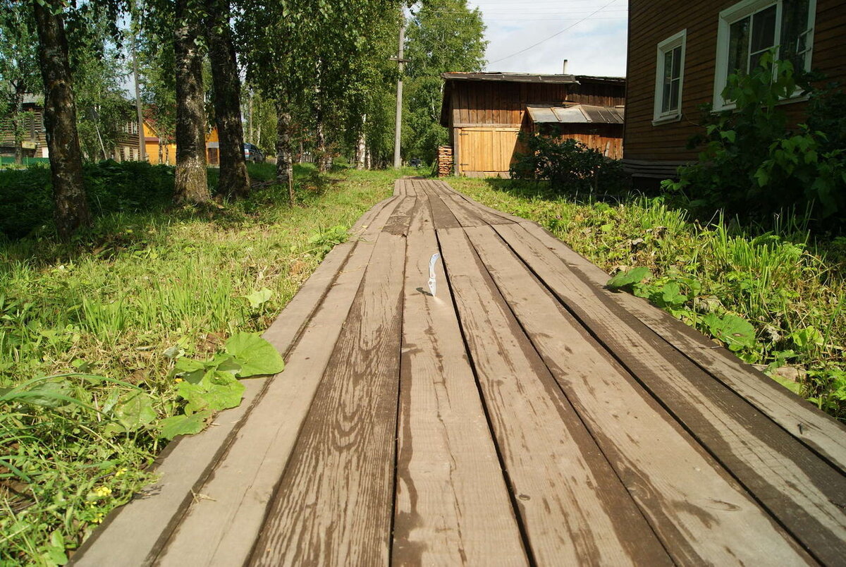 Деревянные тротуары фото