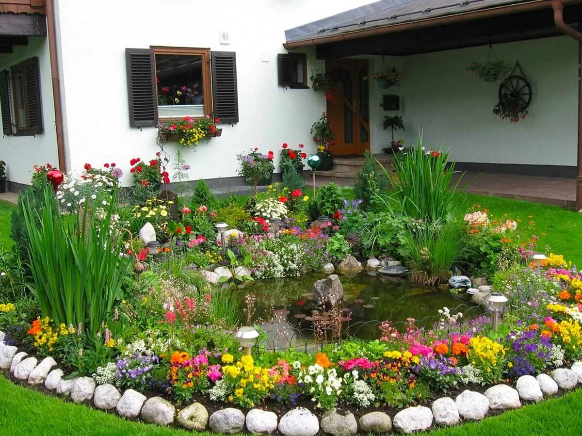 Идеи для оформления деревенского сада цветами