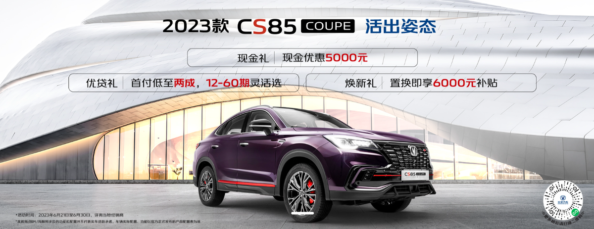 Карточка Changan CS85 в Китае