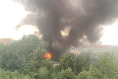    Пожар в Чертаново ©Каплунова Антонина РИАМО