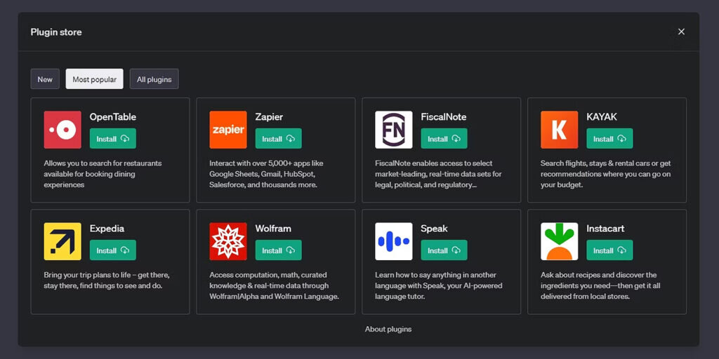 OpenAi Plagins