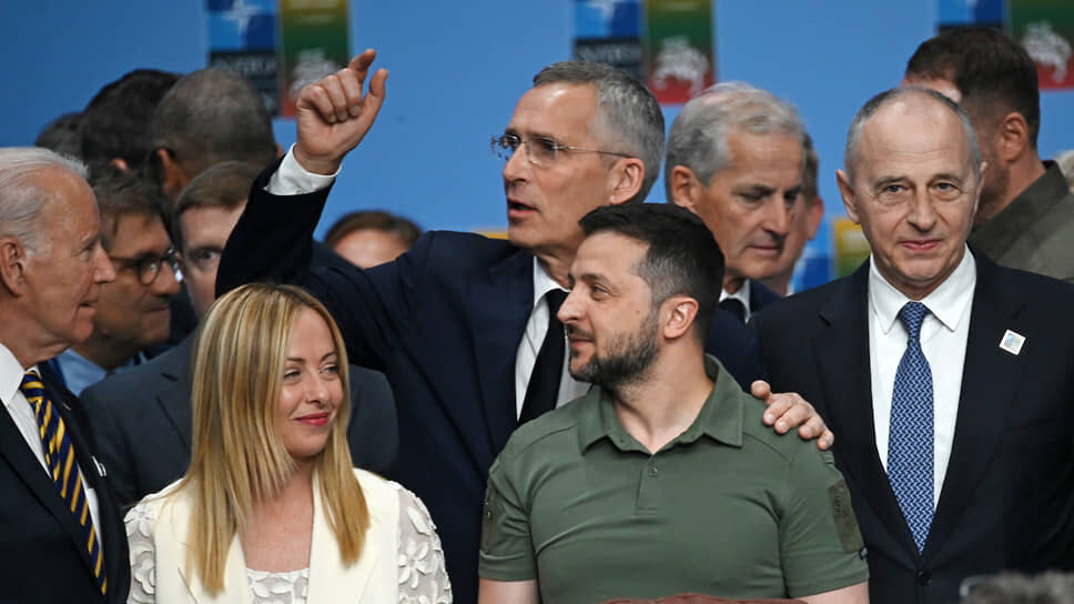 Фото: Алексей Витвицкий / Коммерсантъ📷Владимир Зеленский на саммите НАТО