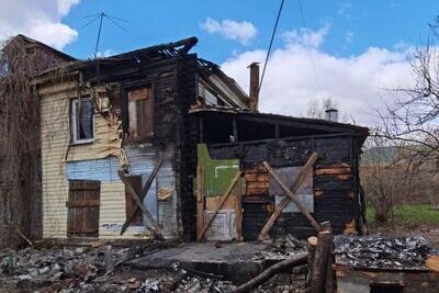    Аварийный дом, пострадавший в результате пожара, в Коломне © Пресс-служба Москомархитектуры