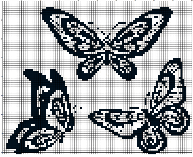 Схема узоров бабочка. Бабочки филейное вязание крючком схемы. Вышивка крестом монохром бабочки схемы. Однотонная вышивка крестом. Монохромная вышивка бабочки.
