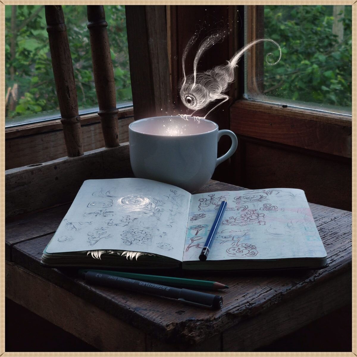 © Ворха Санчес (Vorja Sánchez). Креативный процесс. 1200х1200см.