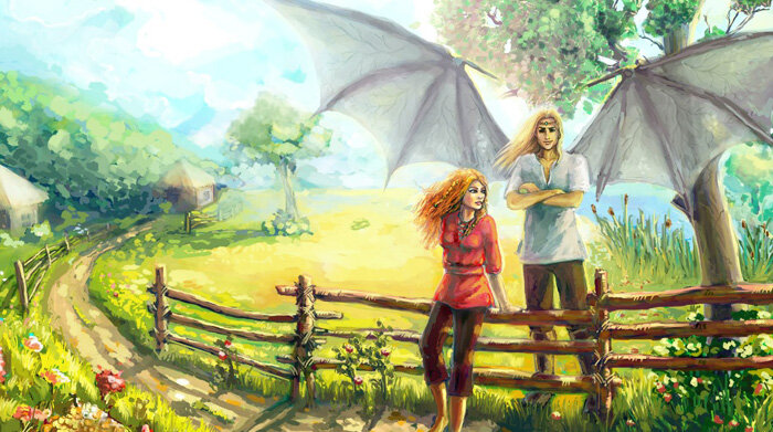 Вольха и Лён. Картинка с сайта https://buklya.com/professiya-vedma-olga-gromyko.html