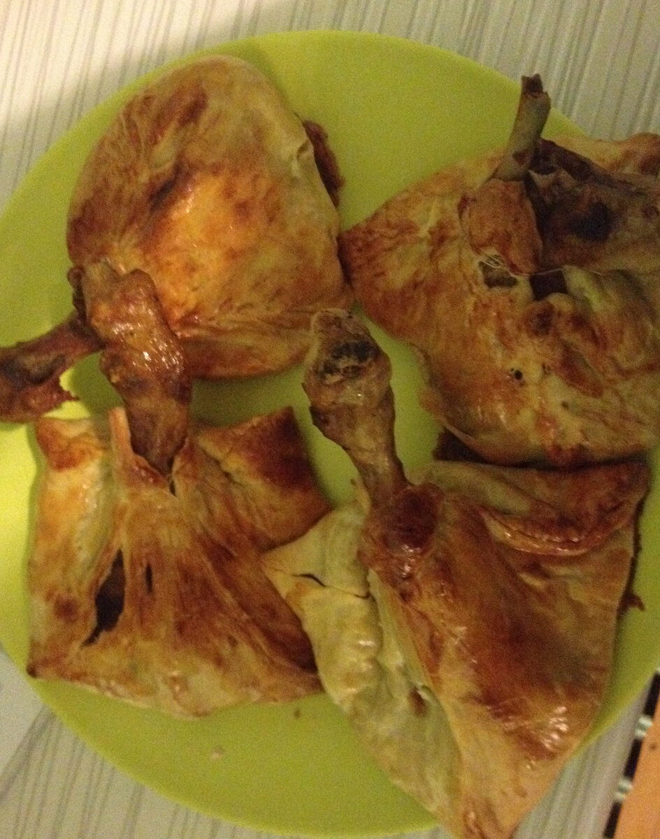 Куриные ножки в мешочке с картофелем и грибами, рецепт с фото