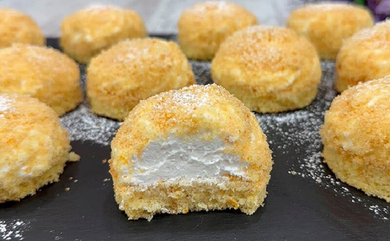 Нежные французские пирожные к чаю за минимум времени 