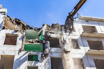    Демонтаж домов в рамках реновации в Москве © Департамент строительства Москвы