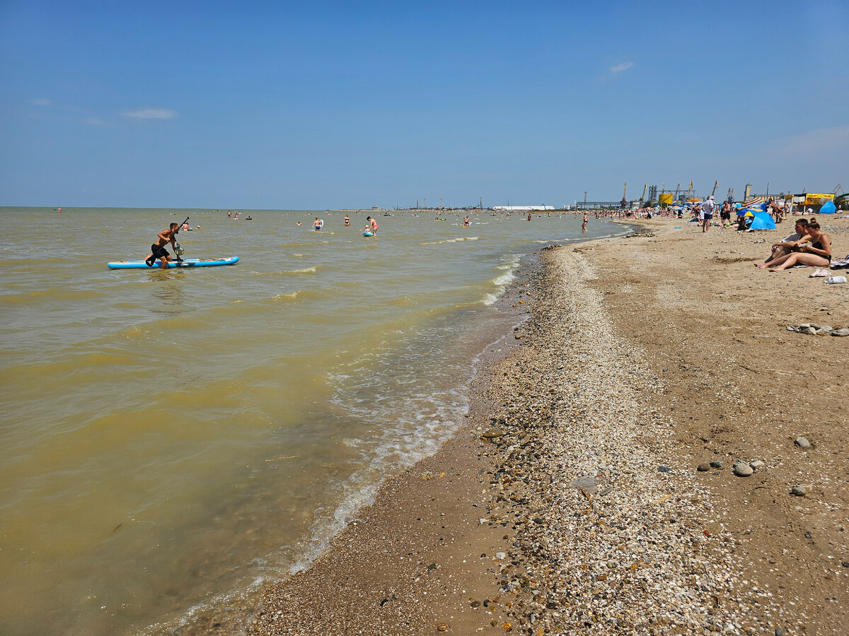 пляж на море в ейске