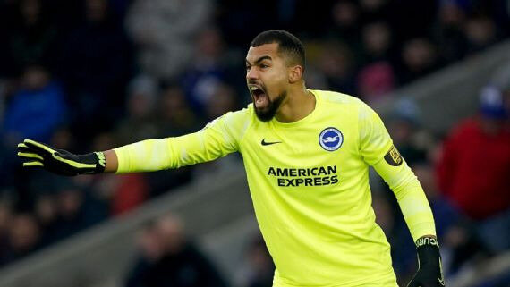 В прошлом сезоне Роберт Санчес играл за "Брайтон", а затем потерял популярность, и Джейсон Стил начал 15 из последних 16 матчей в лиге. Mike Egerton/PA Images via Getty Images
