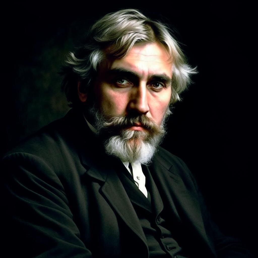 И.С.Тургенев в изображении нейросетей. 