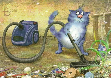 синие коты Рины Зенюк
