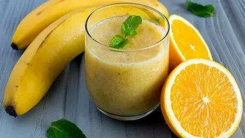 Пример подачи коктейля "Банановый БУМ"