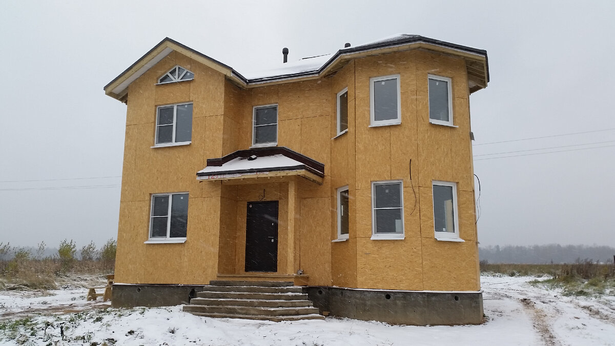 Фасад из листов OSB