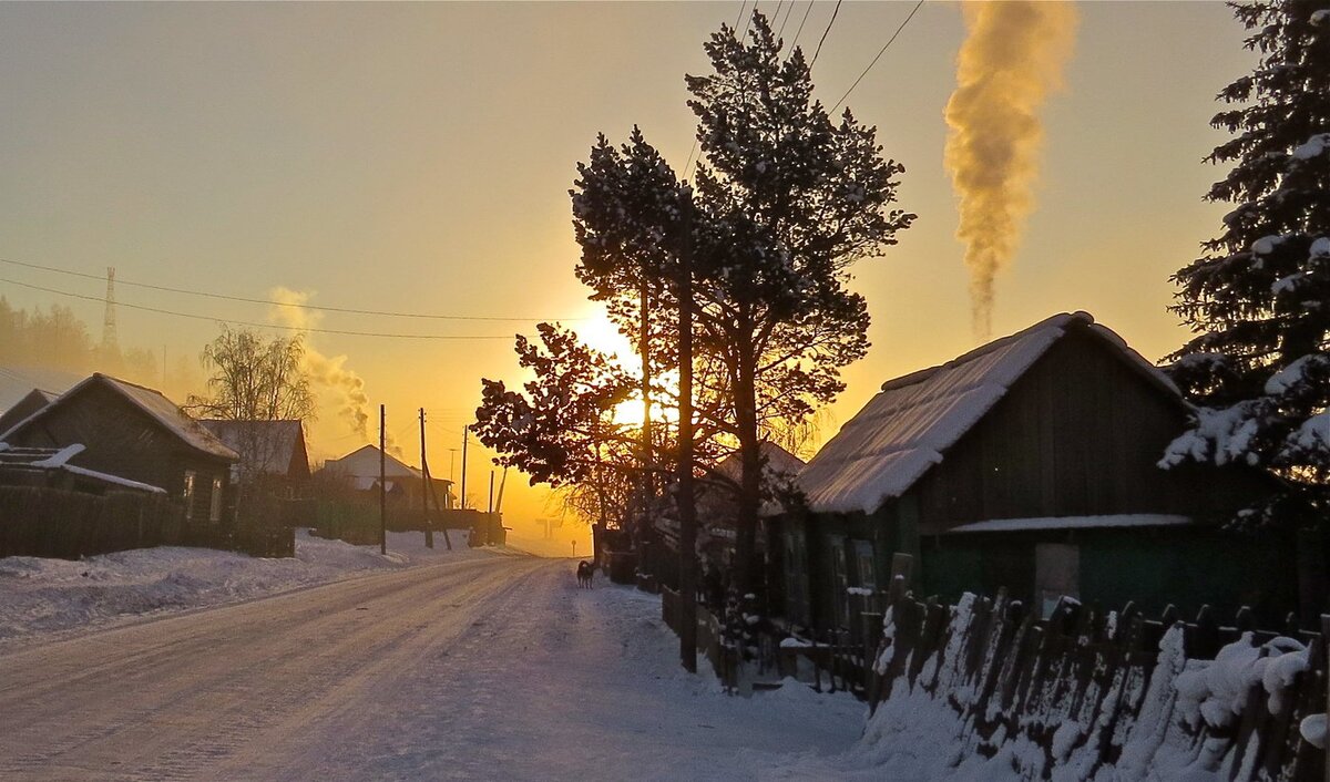 Зимний рассвет.