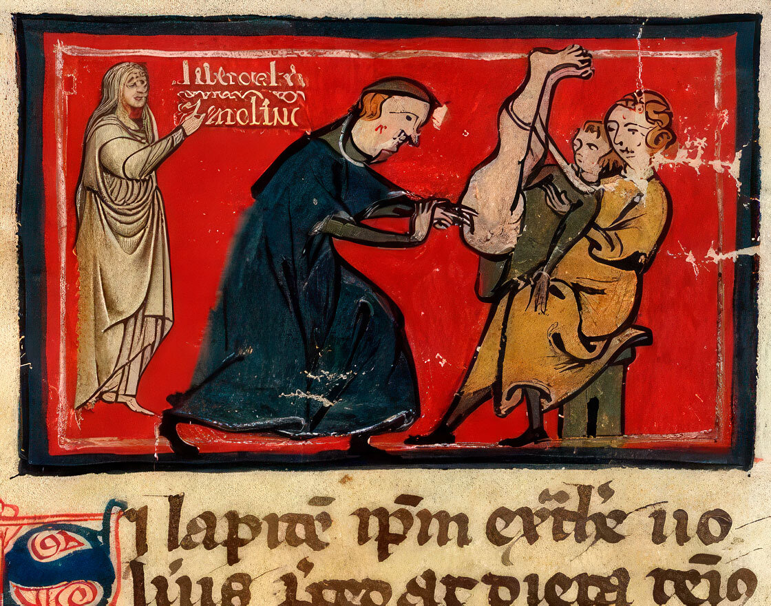 Montpellier, Bibliothèque interuniversitaire. H 089, f. 024. Rogerius Salernitanus, 14th century