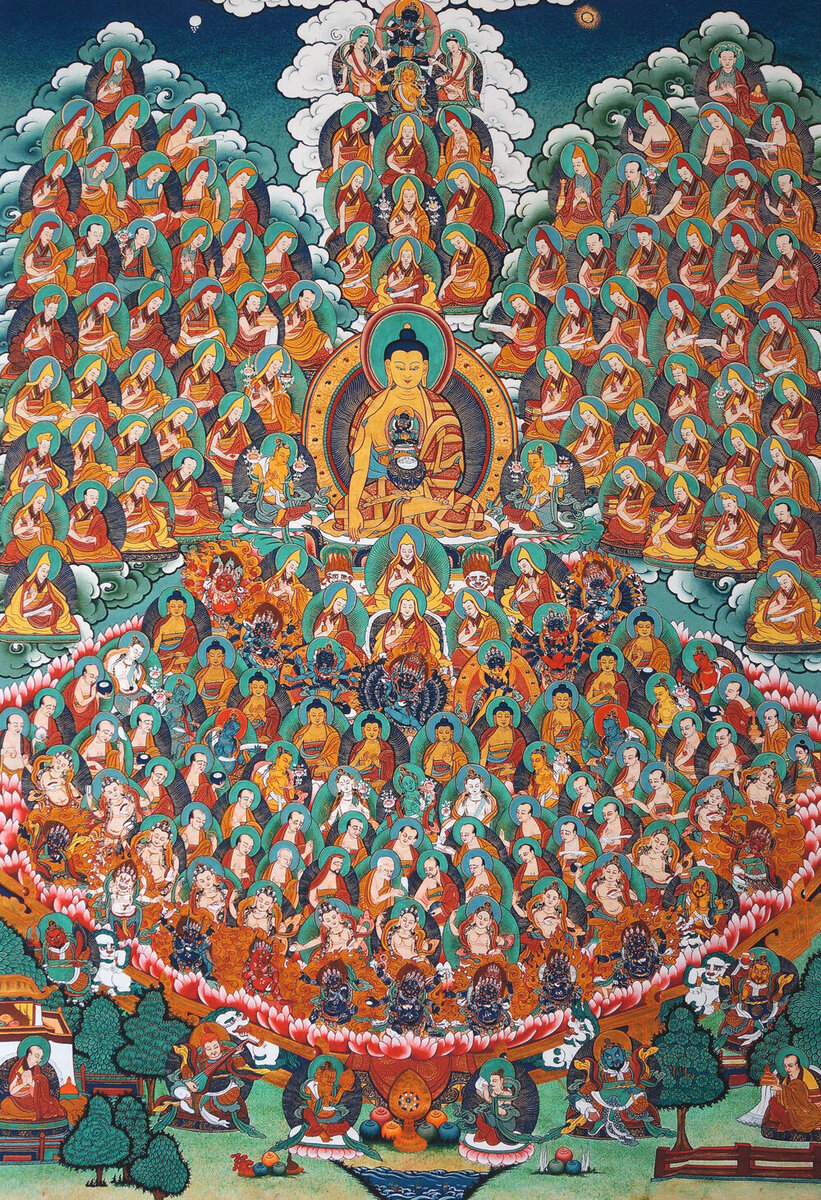 Буддийски пантеон. Изображение: i.ebayimg.com