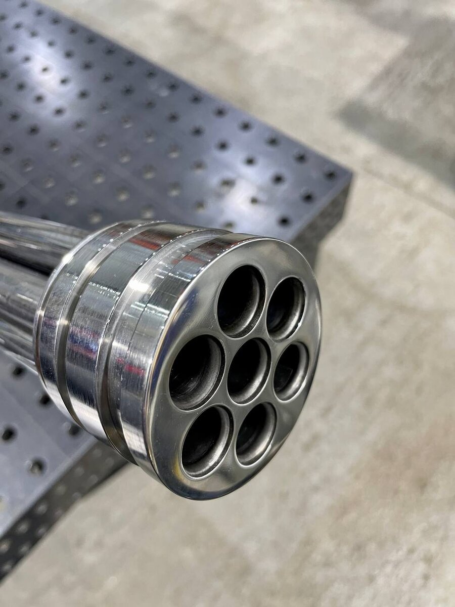 Трубная вставка для теплообменного оборудования, изготовленная на производстве TDNT Engineering