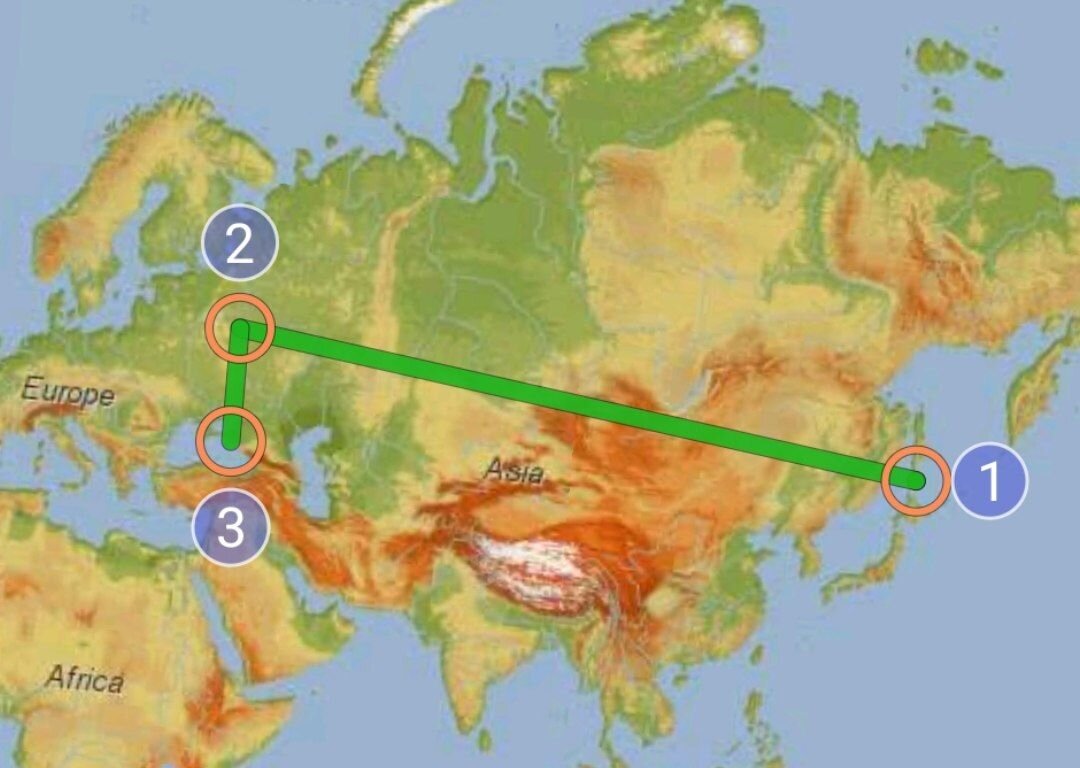 Сахалин-Москва-Новороссийск