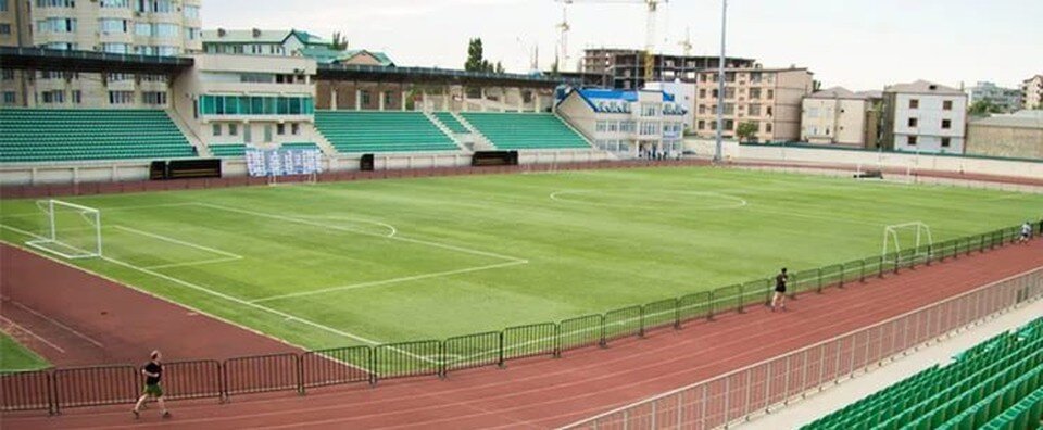    Так выглядит стадион имени Елены Исинбаевой в Махачкале СОЦСЕТИ