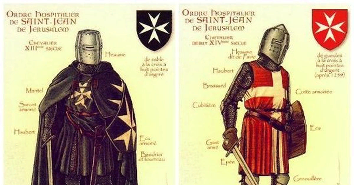Рыцари Ордена Госпитальеров.