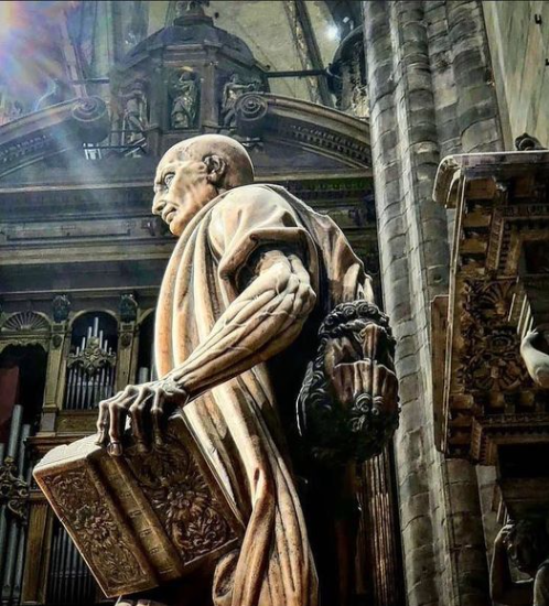 Святой Варфоломей,Марко д'Аграте, 1562, деталь