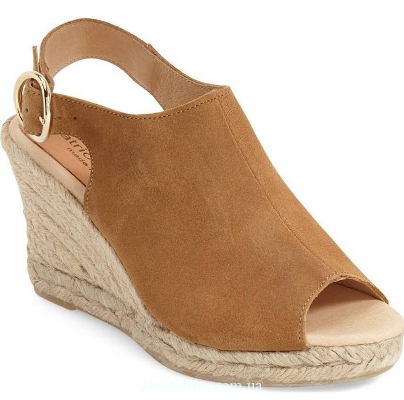 Patricia Green Belle Espadrille Wedge Sandal in Camel, 145$