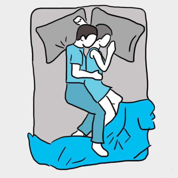 Как определить характер отношений по позе сна