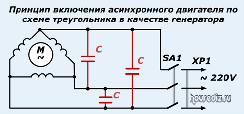 Генератор из асинхронного двигателя