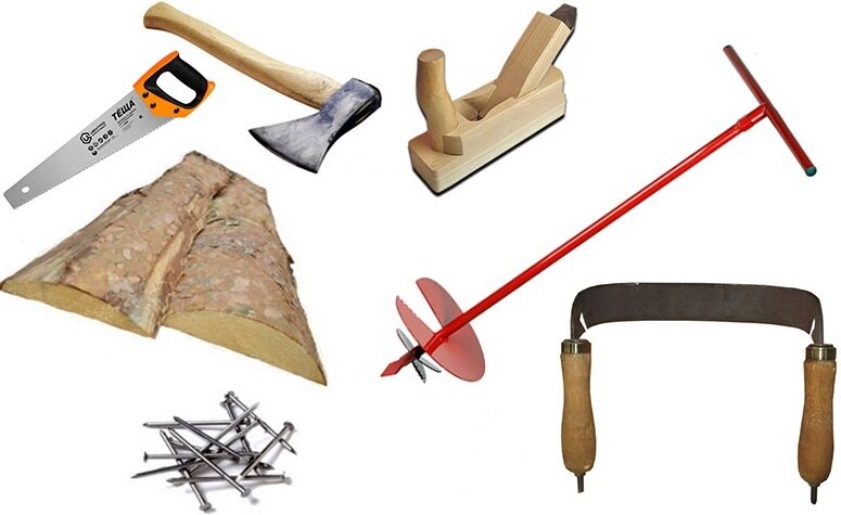 Необходимые инструменты для забора из горбыля