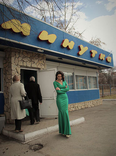«В «Минутке» была самая благодарная публика, – смеется Екатерина. – На фото единственная женщина, которая за все время съемки сказала мне что-то доброе»
Фото: личный архив