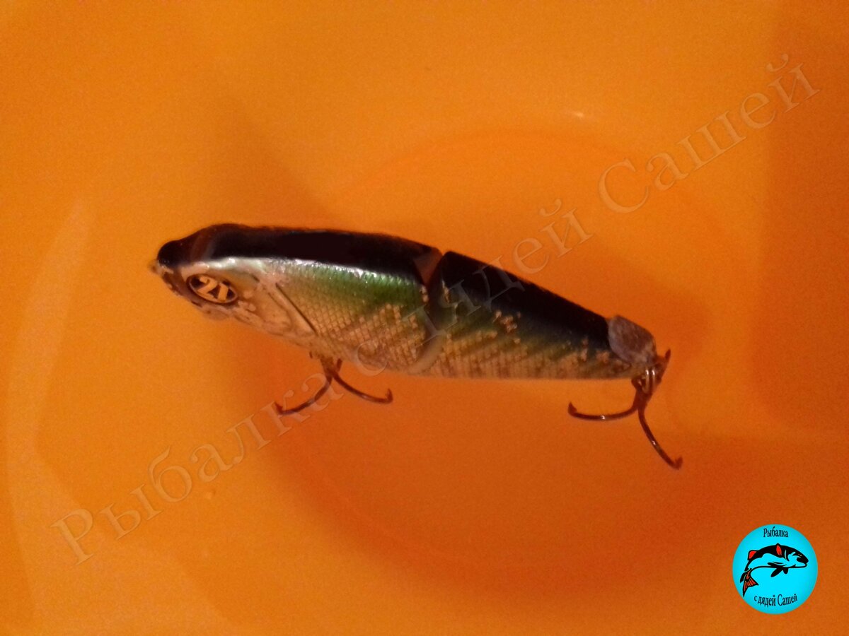 В воде воблер выглядит как натуральный карась.