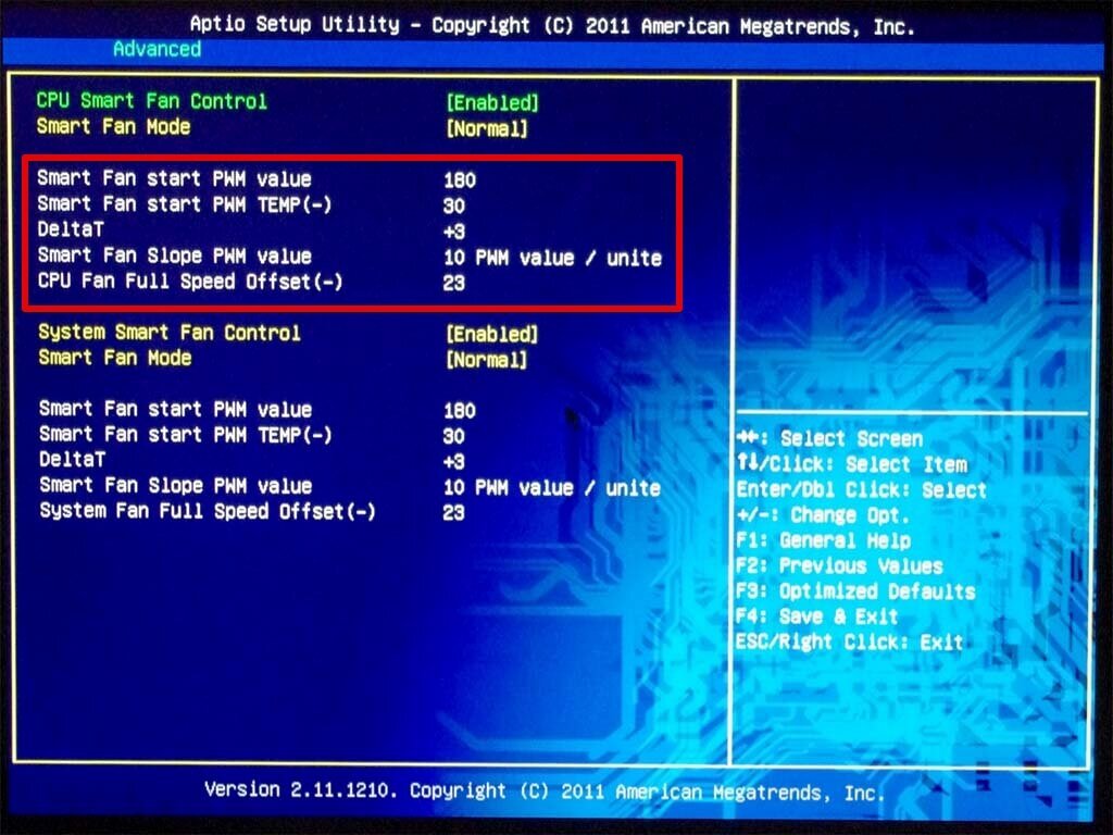 Настройк Bios