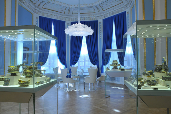 Голубая гостиная Шуваловского дворца. Фото fabergemuseum.ru