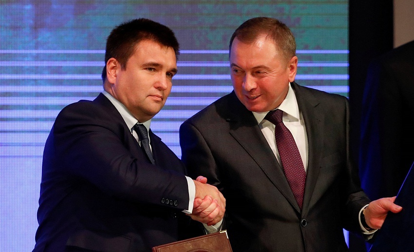 Министр иностранных дел Украины Павел Климкин и министр иностранных дел Беларуси Владимир Макей. Фото: wordpress.com
